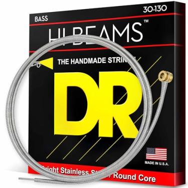 Imagem de DR Strings Hi-Beam - Aço inoxidável redondo, núcleo médio, 6 cordas 30-130