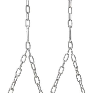 Imagem de Heavy Duty 9.8 Ft Porch Swing Hanging Chain Kit - 304 Stainless Steel - 700LB Capacity - Ideal for Porch Swings, Benches, Playgrounds