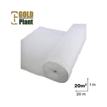 Imagem de Manta Geotextil Bidim Drenagem Decoração Branca 20m (20x1) Gold Plant