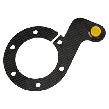 Imagem de Generic Botão de Buzina Externa do Volante, Resistente Ao Desgaste, 6 Furos, Botão de Buzina do Volante, Aparência Requintada, único, Fibra de Carbono, Toque Confortável para Carro (#12)