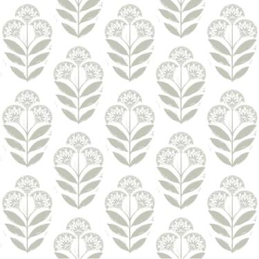 Imagem de Toduso Papel de parede floral tulipa para papel de parede boho removível botânico vintage papel de contato neutro autoadesivo à prova d'água para quarto banheiro cozinha rolos de vinil 44 x 199 cm