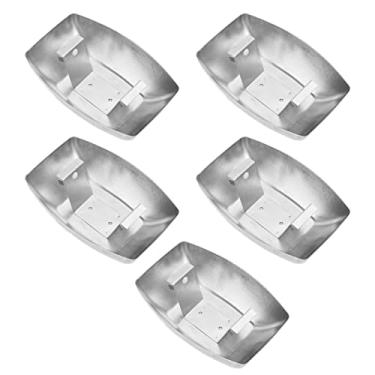Imagem de GLOGLOW Caixa de óleo para Exaustor de 5 Unidades, Copo de Coleta de óleo de Aço Inoxidável Ajustável, Acessório de Cozinha Conveniente para Todos Os Modelos, Componentes de Eletrodomésticos Fáceis