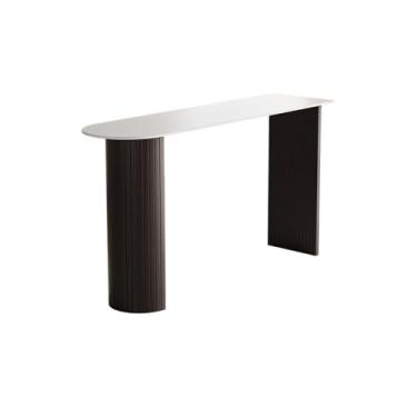 Imagem de Mesa de bar Mesa de bar laje pedra luxo leve, mesa jantar parede para sala estar, cozinha e(180 * 50 * 105cm)