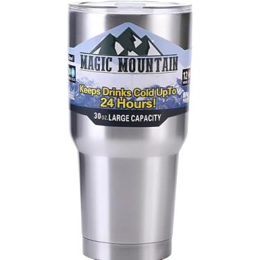 Imagem de Copo Térmico 900ml em Aço Inox 304, Mantém Bebidas Geladas por 24 Horas, com Canudo e Tampa