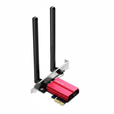 Imagem de Placa de Rede Wi-Fi Mercusys MA86XE AXE5400 - Wi-Fi 6 e Bluetooth 5.3 - Tri-Band - 2 An...