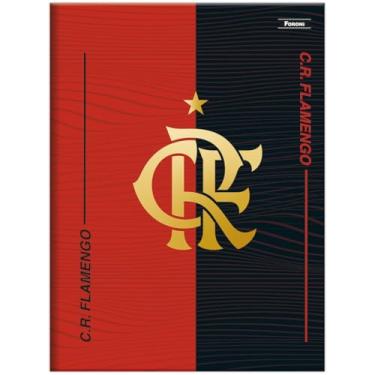 Imagem de Caderno Flamengo FORONI Universitário BROCHURA - 80 Folhas (CRF Vermelho e Preto)