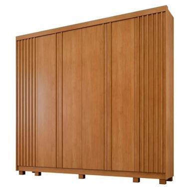 Imagem de Guarda-Roupa Arezzo com 6 Portas Cinamomo - Benetil Móveis