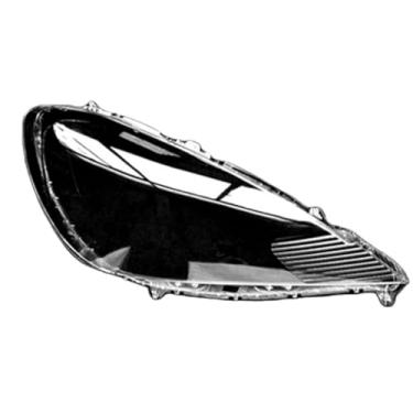 Imagem de Compatível com honda fit 2011-2013 frente do carro farol capa sombra faróis lente de vidro transparente abajur lâmpada escudo acessórios(Left and Right)
