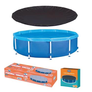 Imagem de Piscina Redonda 5500 Litros Estruturada com Capa Mor