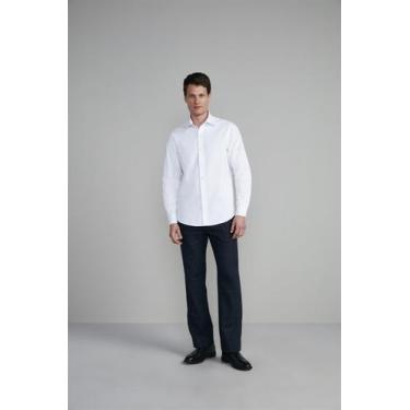 Imagem de Camisa Oxford Slim Fit - Branco - HIGHSTIL, Branco, 5