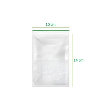 Imagem de Saco 10x14cm Fecho Zip Vabene Transparente Com 500 Unidades