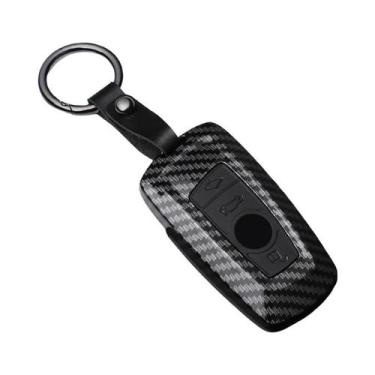 Imagem de Capa De Chave De Carro Estilo Fibra De Carbono Em ABS Para BMW Série 1