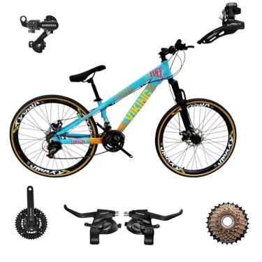 Imagem de Bicicleta 26 VikingX T25 21v Freeride  SHIMANOS Pneu Slick Fino Fx Amarela1.50-Unissex