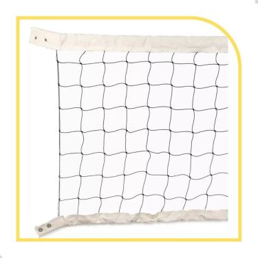 Imagem de Rede De Volei 9,5Mts 2 Lonas Fio 2Mm Seda Sports Mania