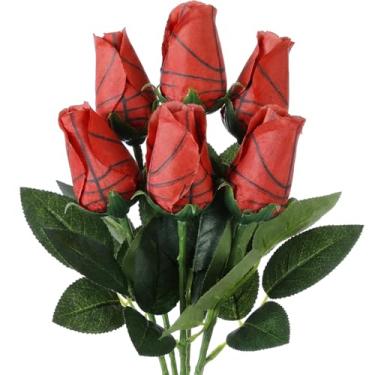 Imagem de Suhine 6 peças de lembrancinhas de festa esportivas, presentes de torcida, artificiais, futebol, futebol, basquete, beisebol, flores para aniversário, dia de jogo, decoração de festa de casamento (cor