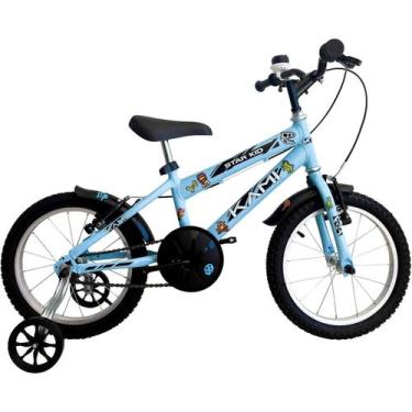 Imagem de Bicicleta Infantil Aro 16 Feminina Kami Star Kid Fairy Azul - Kami Bik