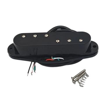 Imagem de menolana Captador Mini Humbucker para Ponte de Guitarra Elétrica - Peças para Guitarra - Fácil Instalação - Saída de 9K - Polos Ajustáveis ​​3+3 - Peça de, Preto