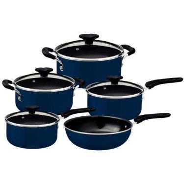 Imagem de Conjunto Panelas Tramontina 28799 Tunis Alumínio Com Revestimento Inte