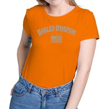 Imagem de Camisa Camiseta de Algodão Masculina Feminina Unissex Harley Davidson 