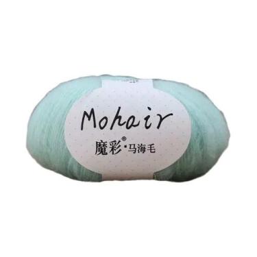 Imagem de Fio De Mohair Macio 25g 160m Para Tricô Manual E Crochê, Lã Para DIY, 