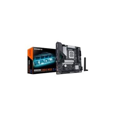 Imagem de Placa Mãe Gigabyte B860M EAGLE WIFI6, Intel, Micro ATX, DDR5, RGB, Wi-Fi 6, Bluetooth, Preto - B86MEGW-00