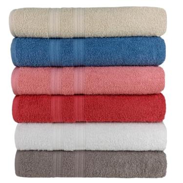 Imagem de Kit 10 Toalhas de Banho Soft Lisboa 500g 80x150cm 430g/m² - Sortido