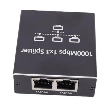 Imagem de EBTOOLS Divisor Gigabit Ethernet, Divisor de Rede de 1 a 3 Alta Velocidade de 1000 Mbps Com Cabo de Alimentação USB, Adaptador Ethernet RJ45 para Cabo Cat5 Cat6 Cat7 Cat8