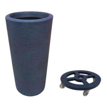 Imagem de Kit Vaso De Planta 73cm E Suporte De Chão Com Roda - Alpe & Aritana, A