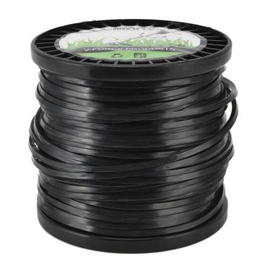 Imagem de KIMISS Linha de Aparador de Fio Redondo para 3, M Preto - Linha de Fio de Nylon Eficiente e de Baixo Ruído para Cortadores de Grama e Aparadores, Ideal para Jardins (50m)