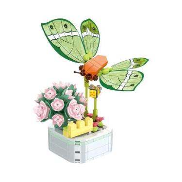 Imagem de Brinquedo De Construção DIY Mini Borboleta Em Vaso Para Meninas, Prese