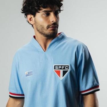 Imagem de Camisa São Paulo Retrô Uruguai nº 5 Coleção Ídolos Masculina-Masculino