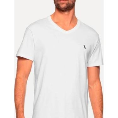 Imagem de Camiseta Reserva Masculina V-Neck Vento Icon Branca-Masculino