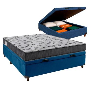 Imagem de Cama + Bau Blindado E Colchão D33 Casal - Iso100 Ortobom