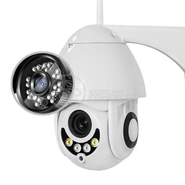 Imagem de Câmera Ip Rotativa Speed Dome 355º Prova Dágua Wifi Hd 1080p