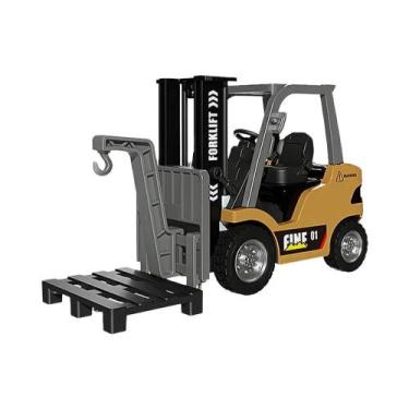 Imagem de Empilhadeira Mini RC Para Crianças, Carro Em Escala 1:64 Com Música E 