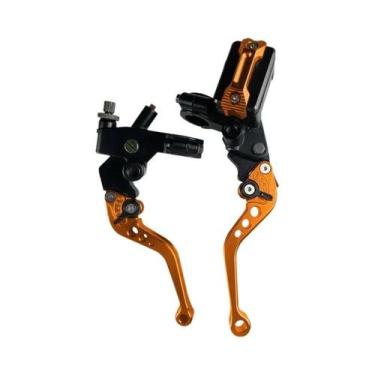 Imagem de Cilindro Mestre De Freio Universal CNC 7/8'' Com Cabo E Reservatório D