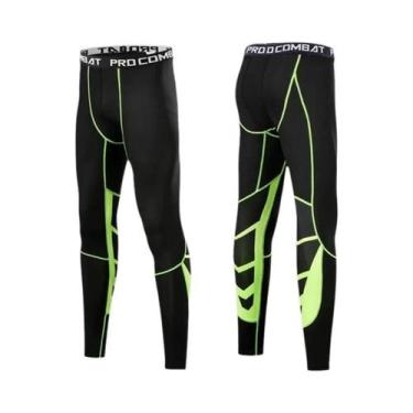 Imagem de Calças De Compressão Masculinas Para Esportes, Academia, Fitness, Corr