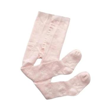 Imagem de Primavera e verão malha arco meia-calça infantil bebê menina fina resp