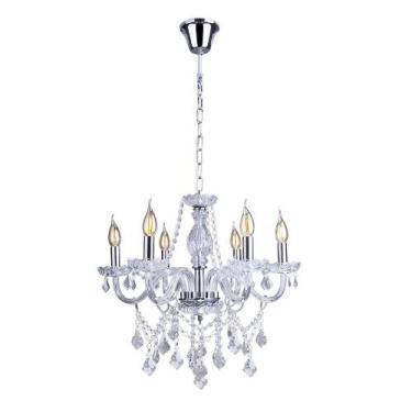 Imagem de Lustre Candelabro Cristal Legítimo France Nice 6 Braços E14 - Esquilos