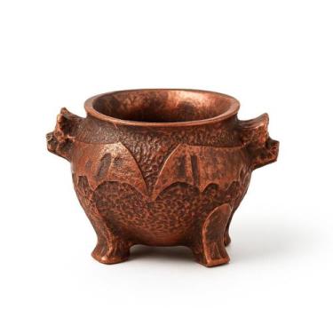 Imagem de Incensário Caldeirão Morcego Cobre 5 Cm Em Resina - Lua Mística Origin