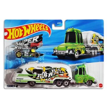 Imagem de Hot Wheels Caminhão Com Carrinho Super Rigs - Mattel Bdw51 T