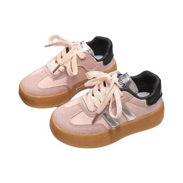 Imagem de Tênis Esportivos Infantis Respiráveis Com Sola Macia Antiderrapante E 