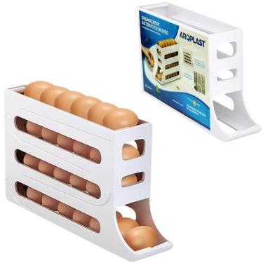 Imagem de Organizador (Porta) Para 30 Ovos De Plástico Quádruplo 35,9x19,9x7cm -