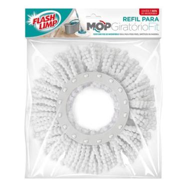 Imagem de Refil para Mop Giratório Fit Flash Limp Microfibra Lavável