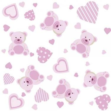 Imagem de Papel De Parede Infantil Ursinho Menina - Drop de Casa