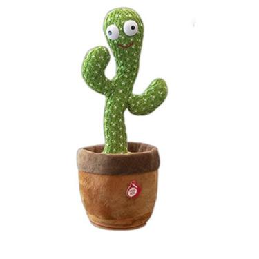 Imagem de Cactos Falante Pelúcia Dançante Toca Música Repete Fala Usb - Zxz