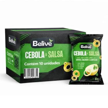 Imagem de Kit 10 Snack Multigrãos Cebola, Salsa e Lentilha BELIVE 35g
