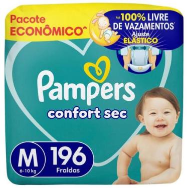 Imagem de Fralda Pampers Confsec Ultra M 196 Unidades