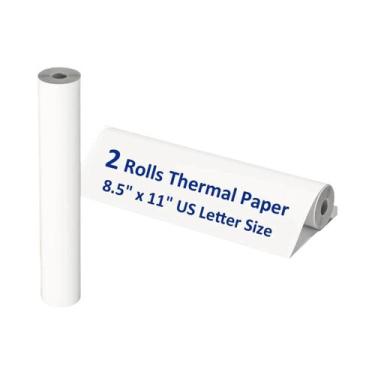 Imagem de Rolo De Papel Térmico A4 8.5 X 11 Polegadas Tamanho Carta Americana Pa