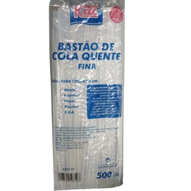 Imagem de Refil Bastão de Cola Quente FINA  Pacote 500g - KAZ